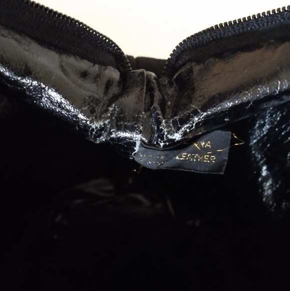 AUTHENTIC RETRO ADRIENNE VITTADINI GENUINE LEATHER/SUEDE LONG HANDLE SATCHEL - Picture 10 of 10